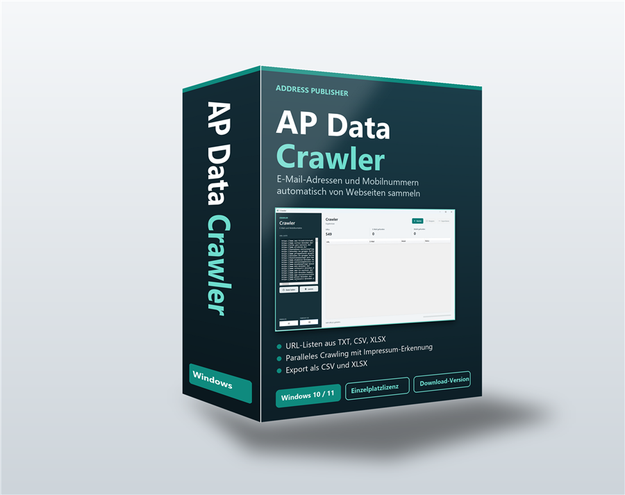 AP Data CRAWLER für Windows – Softwarebox